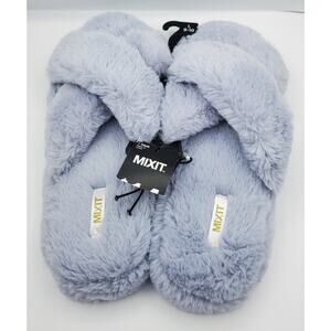 Mixit Lavender Purple House Slippers Size Large Womens Size 9-10 - NWT